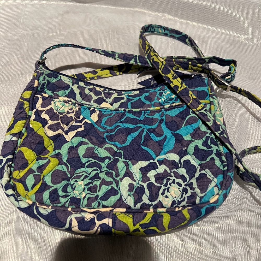Vera Bradley Blue and Green Crossbody Bag